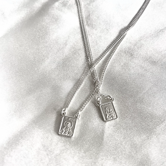 Jesus and Mary (mini) Necklace | Waterproof Jewellery Scapular